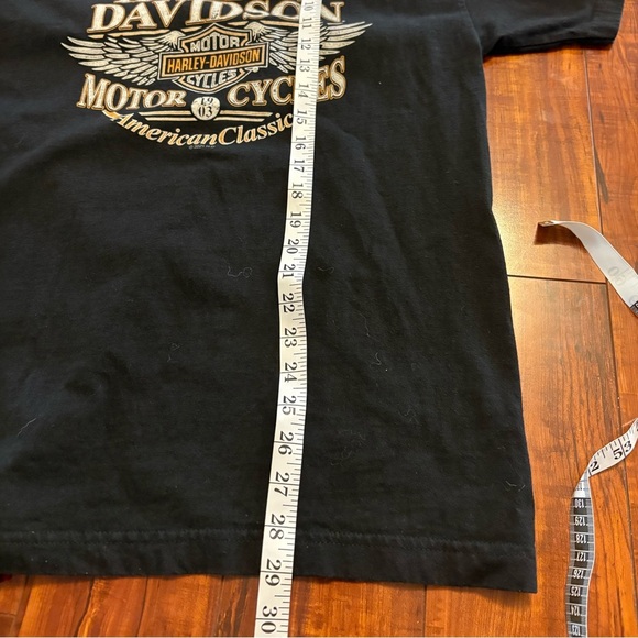 Harley-Davidson Mt. Pleasant MI T-Shirt Mens Black Biker Wings size medium - Picture 10 of 11